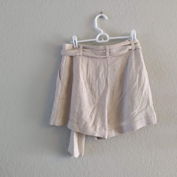 ASOS High Waist Cream Shorts - Picture 6 of 7